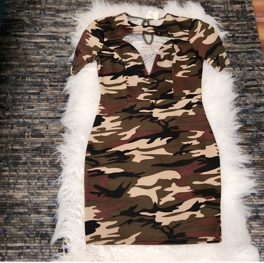 Hello Miss Camoflauge Dress